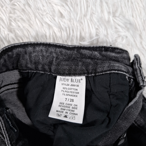 Judy Blue Women Jeans Boyfriend Fit Medium Wash Stretch Ankle Size 7/28 - Picture 10 of 11